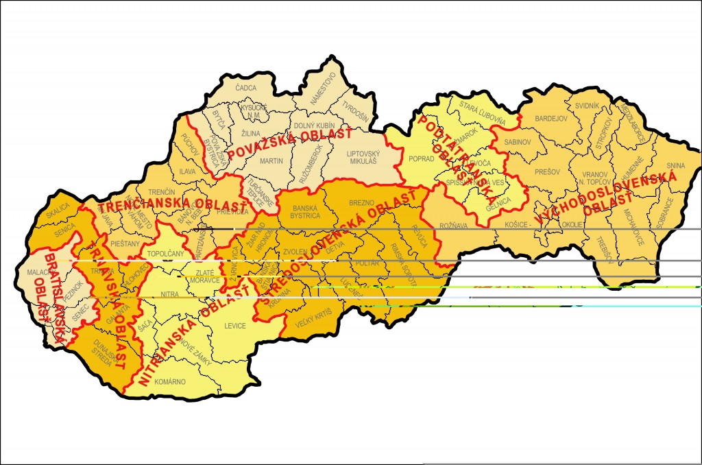 mapa skautske oblasti v sr